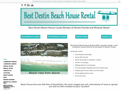 www.bestdestinbeachhouserental.com snapshot