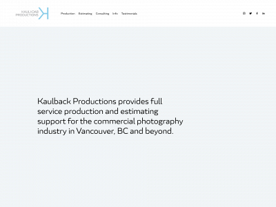 kaulbackproductions.com snapshot