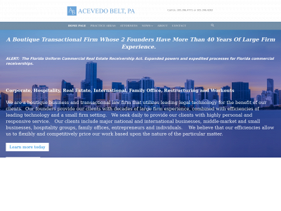 acevedobelt.com snapshot
