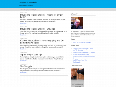 strugglingtoloseweight.com snapshot