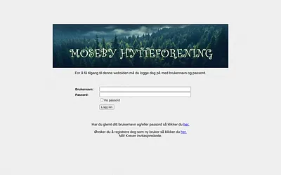 mosebyhytteforening.no snapshot
