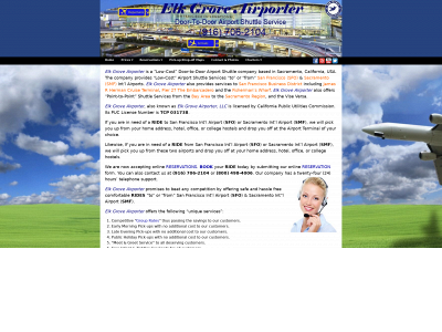 elkgroveairporter.com snapshot