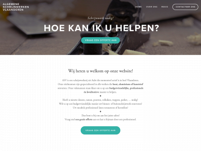 asv-schrijnwerken.be snapshot