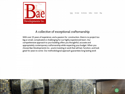 baedevelopments.ca snapshot