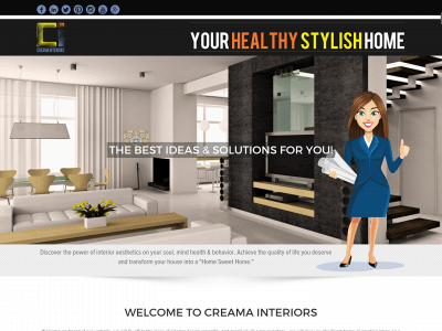 creamainteriors.com snapshot
