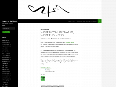 scienceforthemasses.org snapshot