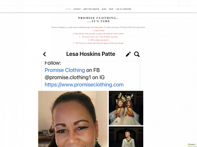 www.promiseclothing.com snapshot