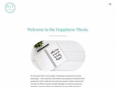 thehappinessthesis.com snapshot