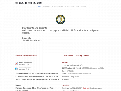 thirdgradethrs2019.weebly.com snapshot
