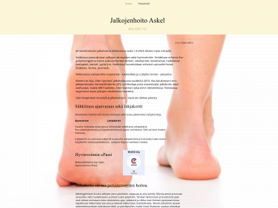 jalkojenhoitoaskel.fi snapshot