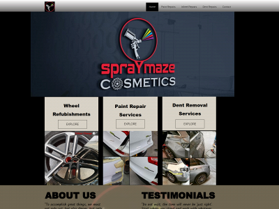 spraymaze.com snapshot