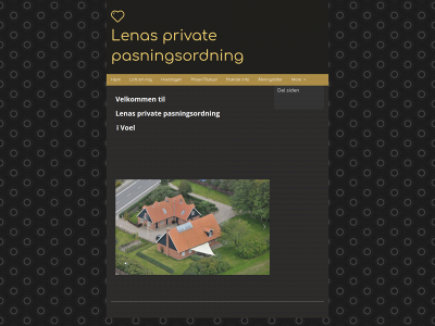 lenasprivatepasningsordningvoel.dk snapshot