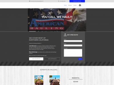 americanhauling209.com snapshot