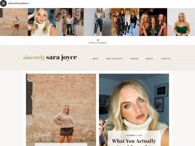 sincerelysarajoyce.com snapshot
