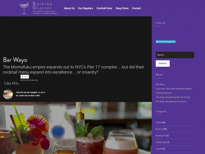 raisingglasses.com snapshot