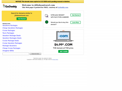 jilliebeantravel.com snapshot