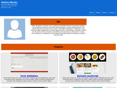 andresmonline.com snapshot