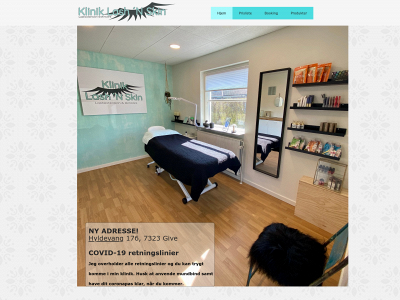 kliniklashandskin.dk snapshot