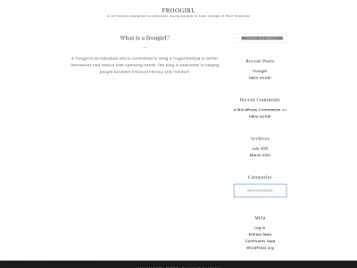 froogirl.com snapshot