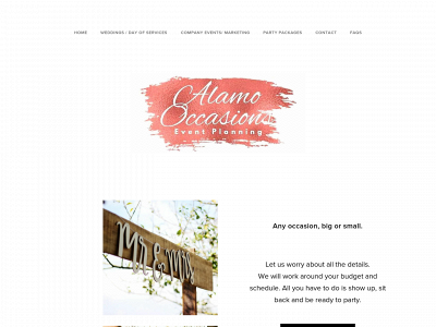 alamooccasions.biz snapshot