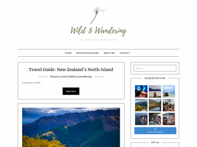 wildandwanderingblog.com snapshot