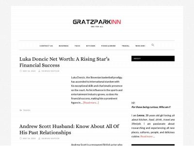 gratzparkinn.com snapshot