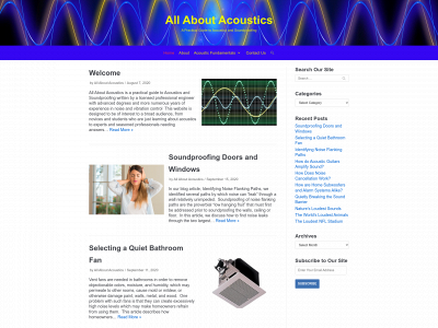 allaboutacoustics.com snapshot