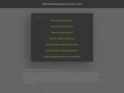 naturalsorganicare.com.com snapshot