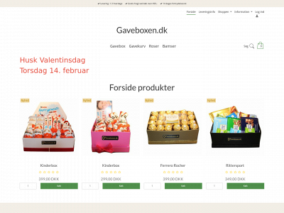 gaveboxen.dk snapshot