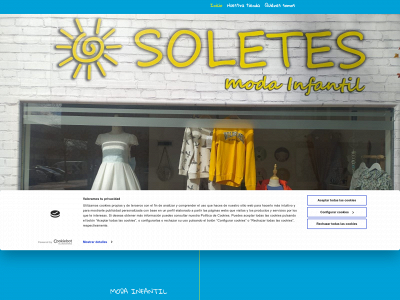 www.soletesmodainfantil.es snapshot