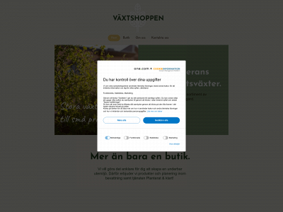 växtshoppen.se snapshot