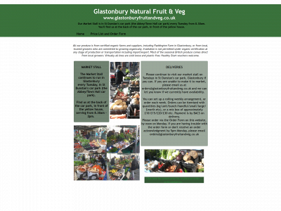 glastonburyfruitandveg.co.uk snapshot