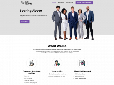 lnrstaffing.com snapshot