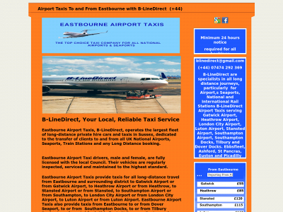 eastbourneairporttaxis.co.uk snapshot