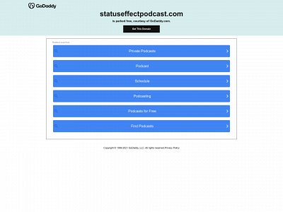 statuseffectpodcast.com snapshot