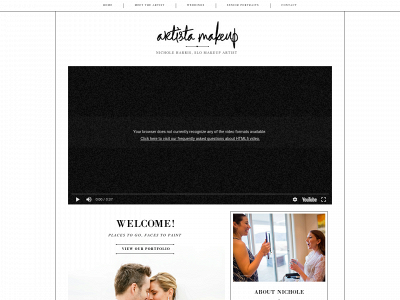 artistamakeup.com snapshot