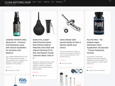 cleanbottomshop.com snapshot