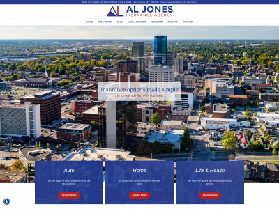 aljonesinsurance.com snapshot