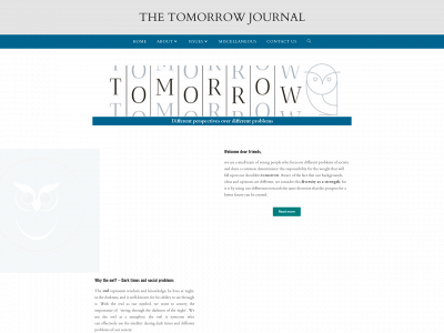 thetomorrowjournal.com snapshot