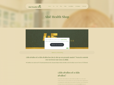 aloehealthshop.be snapshot