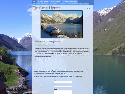 fjaerlandhytter.no snapshot