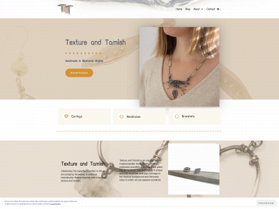 textureandtarnish.com snapshot