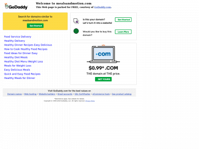 mealsandmotion.com snapshot