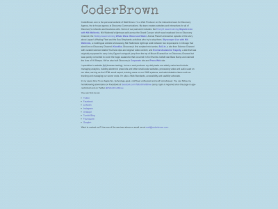 coderbrown.com snapshot