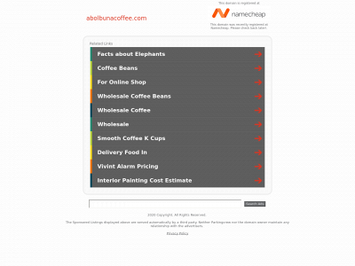 abolbunacoffee.com snapshot
