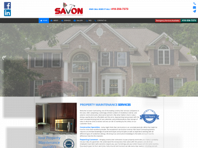 www.savoncontractinginc.com snapshot