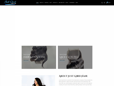 justgoodhair.com snapshot
