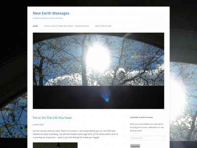 newearthmessages.com snapshot