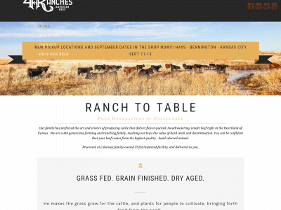 4ranchesbeef.com snapshot