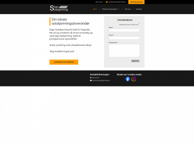 sognsolskjerming.no snapshot
